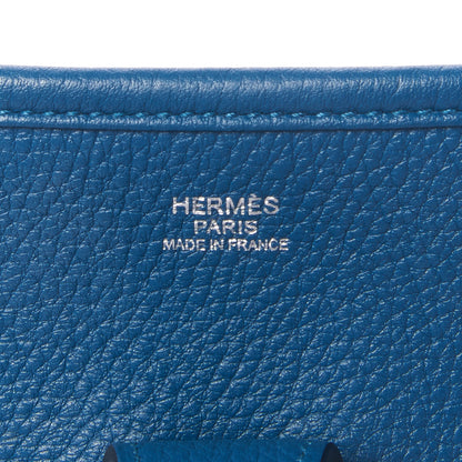Hermes Taurillon Clemence Amazone Evelyne III GM Bleu de Galice 7 of 8