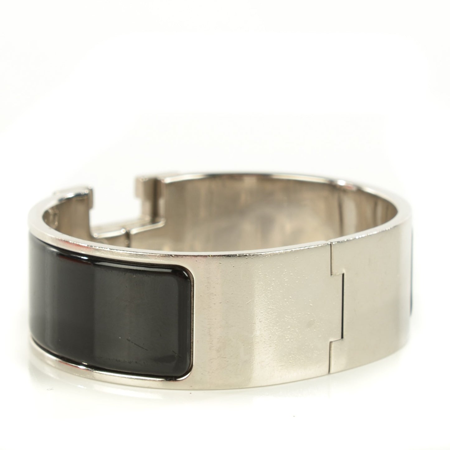 Enamel Wide Clic Clac H Bracelet PM Black