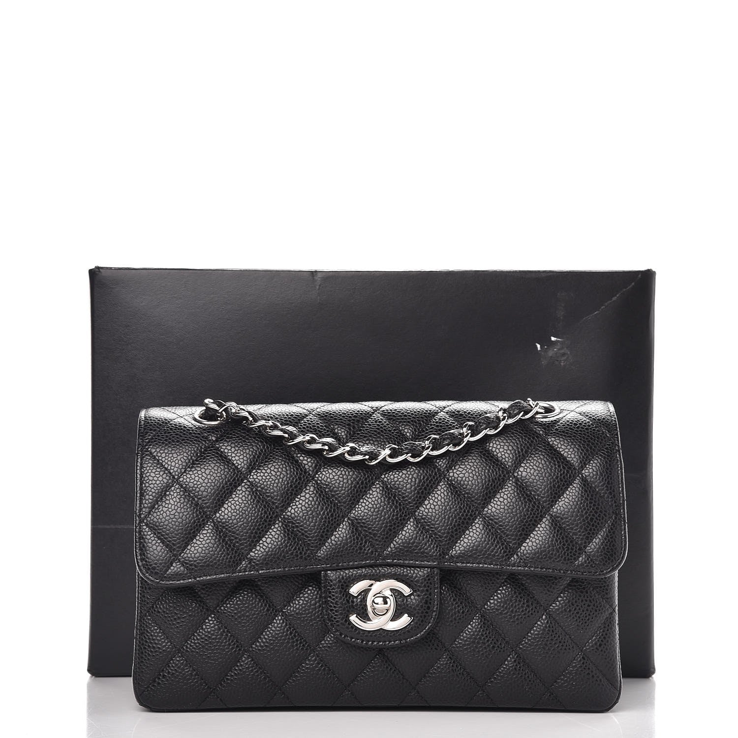 Chanel Caviar Quilted Small Double Flap Black 9 of 9