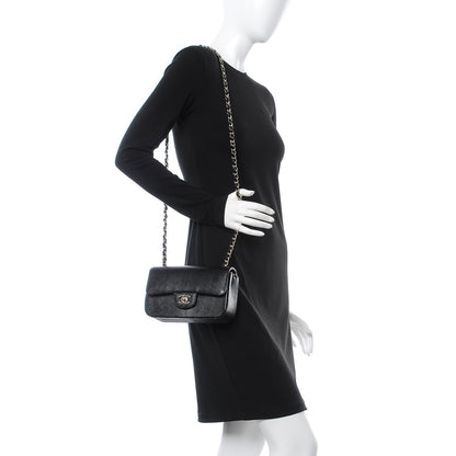 Chanel Lizard Mini Rectangular Flap Black 2 of 7