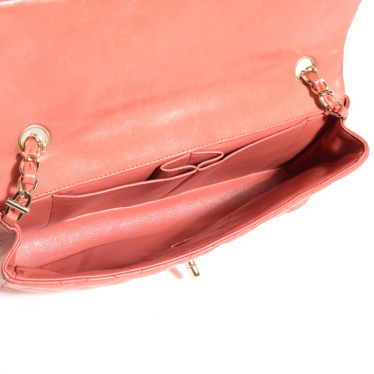 Chanel Lambskin Quilted East West Flap Pink 5 of 8