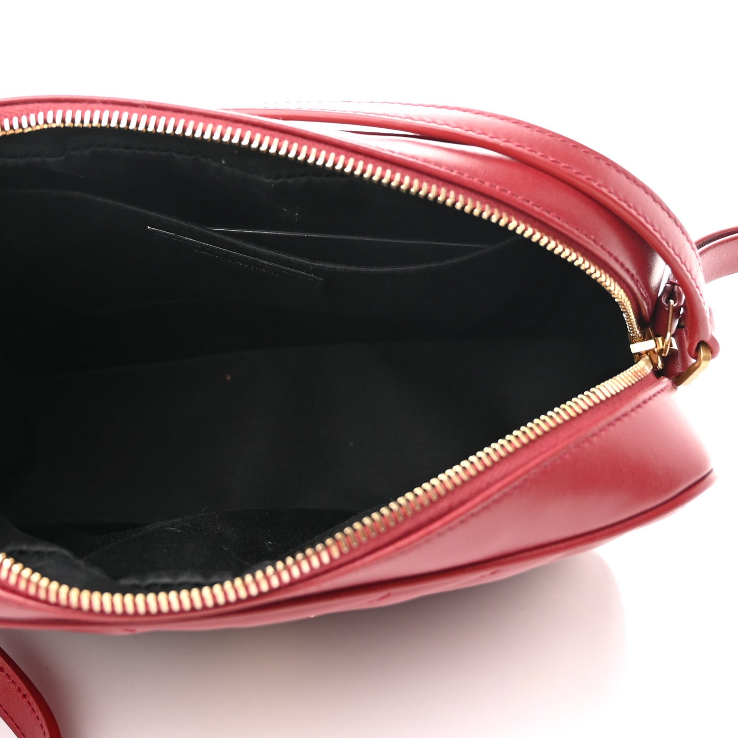 Calfskin Matelasse Monogram Lou Camera Bag Red