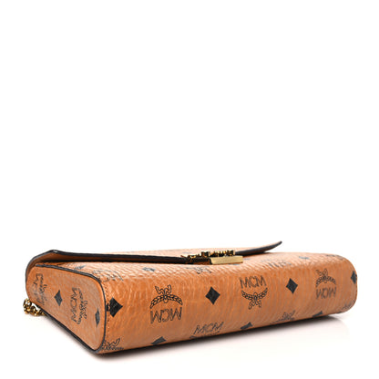 MCM Visetos Medium Patricia Wallet On Chain Cognac 4 of 12