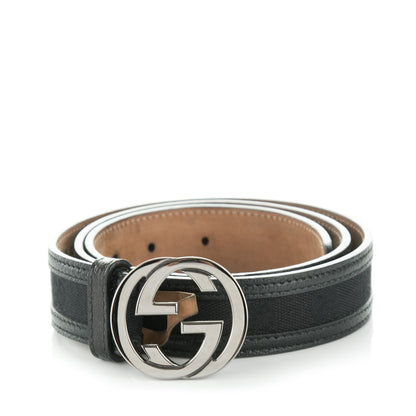 Gucci Monogram Interlocking G Belt 85 34 Black 1 of 5