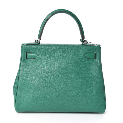 Hermes Taurillon Clemence Kelly Retourne 28 Vert Vertigo 4 of 33