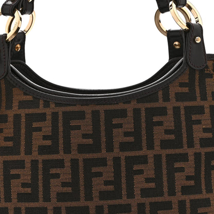 Fendi Zucca Small Chef Shopping Tote Tobacco Moro 12 of 14