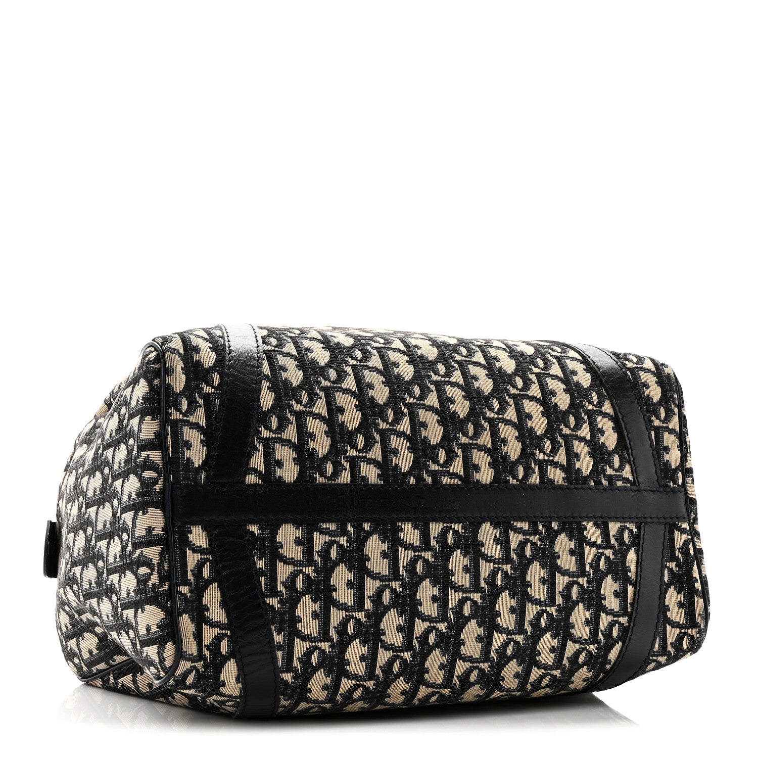 Christian Dior Monogram Boston Navy Blue 4 of 9
