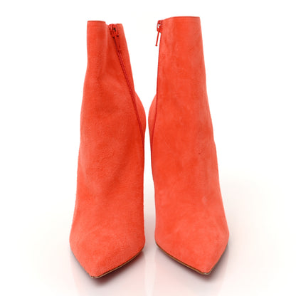 Christian Louboutin Veau Velours So Kate Booty 100 Ankle Boots 37.5 Orange 2 of 7