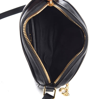 Celine Calfskin Quilted Small C Charm Bag Black 5 of 8