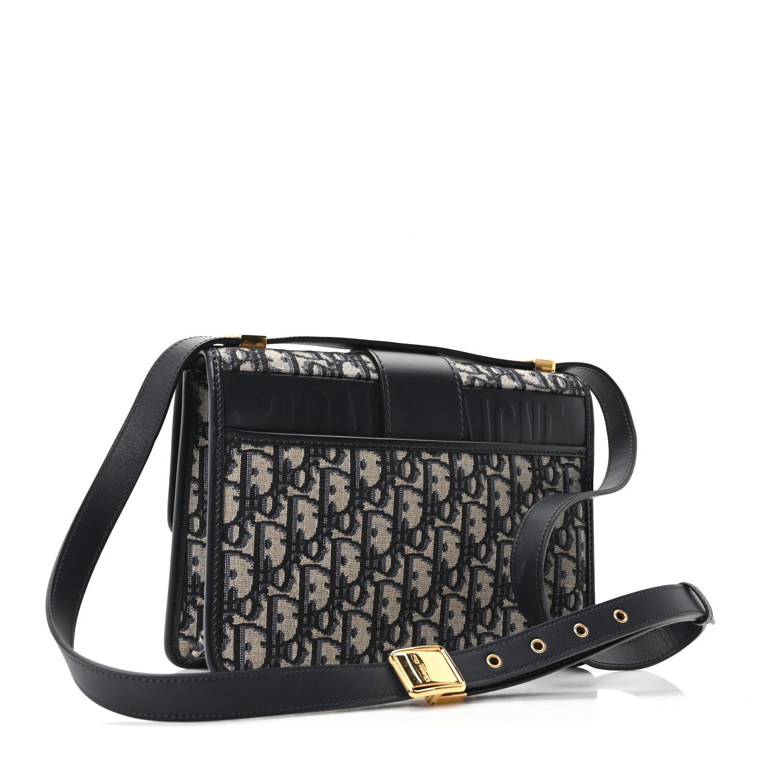 Christian Dior Oblique 30 Montaigne Flap Bag Blue 3 of 9