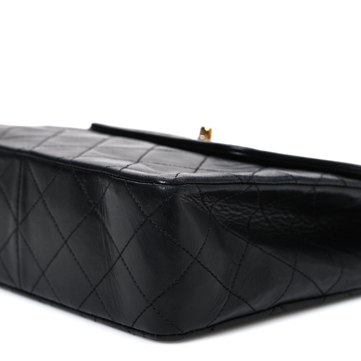 Lambskin Quilted Small Shoulder Bag Black