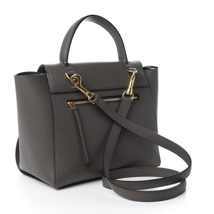 Celine Grained Calfskin Micro Belt Bag Grey 2 of 9