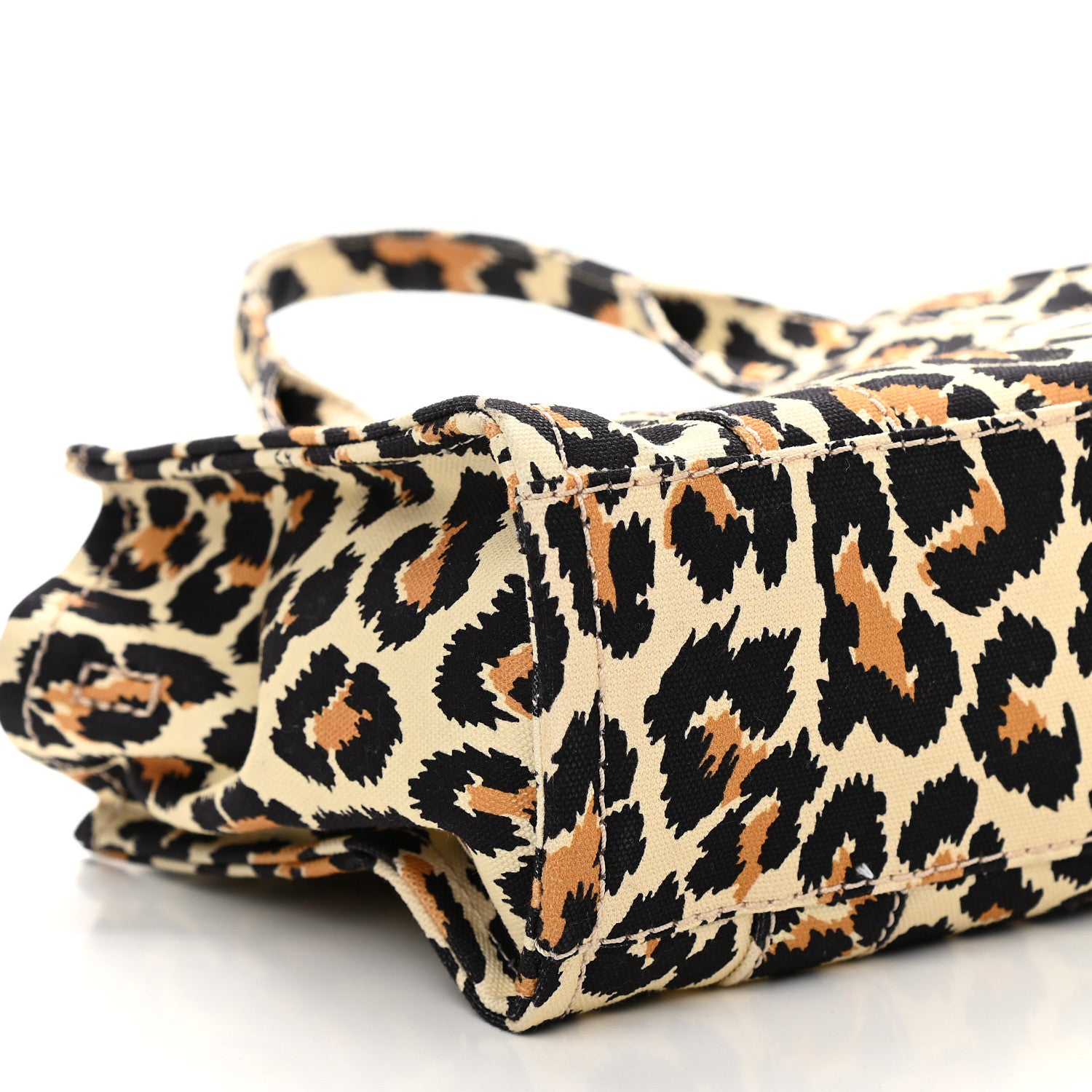 Marc Jacobs Cotton Canvas Leopard Print Mini The Traveler Tote Bag 8 of 9
