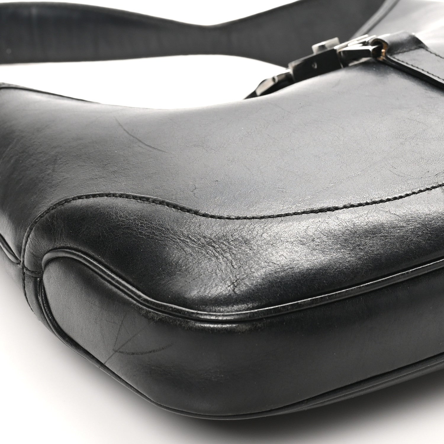 Gucci Calfskin Small Jackie O Hobo Black 9 of 12