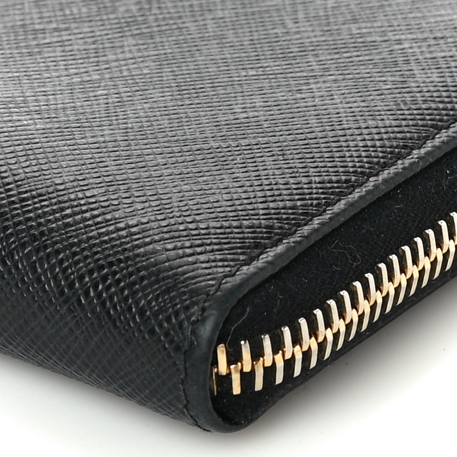 Prada Saffiano Metal Coin Purse Black 9 of 10