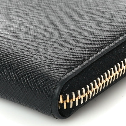 Prada Saffiano Metal Coin Purse Black 9 of 10