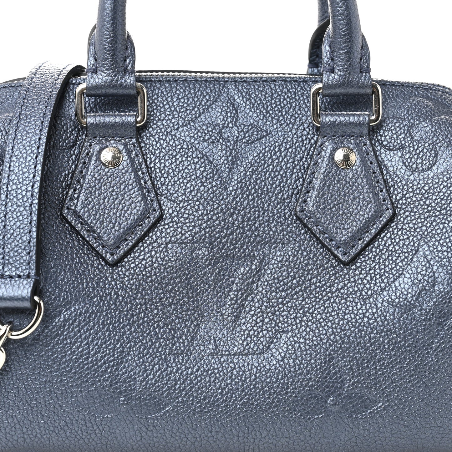 Metallic Empreinte Monogram Giant Speedy Bandouliere 20 Navy Nacre