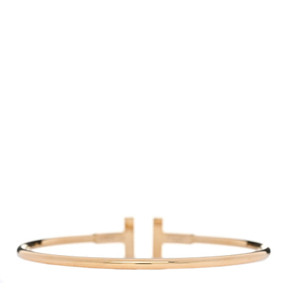 Tiffany 18K Yellow Gold Diamond Mother of Pearl T Wire Bracelet 2 of 5