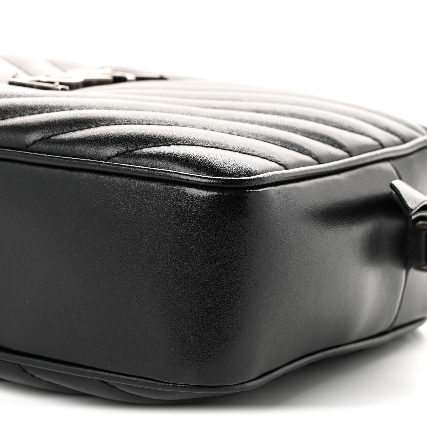 Saint Laurent Calfskin Matelasse Monogram Lou Camera Bag Black 10 of 10