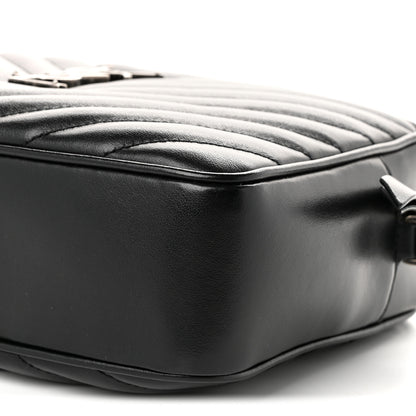 Saint Laurent Calfskin Matelasse Monogram Lou Camera Bag Black 10 of 10