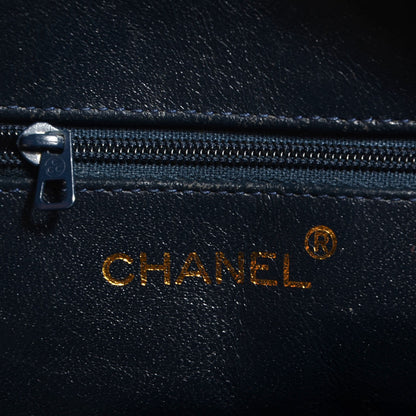 Chanel Lambskin Quilted Tassel Camera Case Navy 7 of 8
