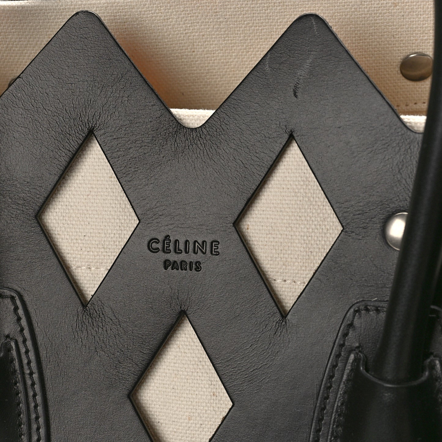 Calfskin Medium Cutout Phantom Luggage Black