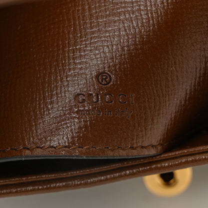 Gucci GG Supreme Monogram Azalea Calfskin Web Mini Jackie 1961 Hobo Beige Ebony Brown Sugar 6 of 12