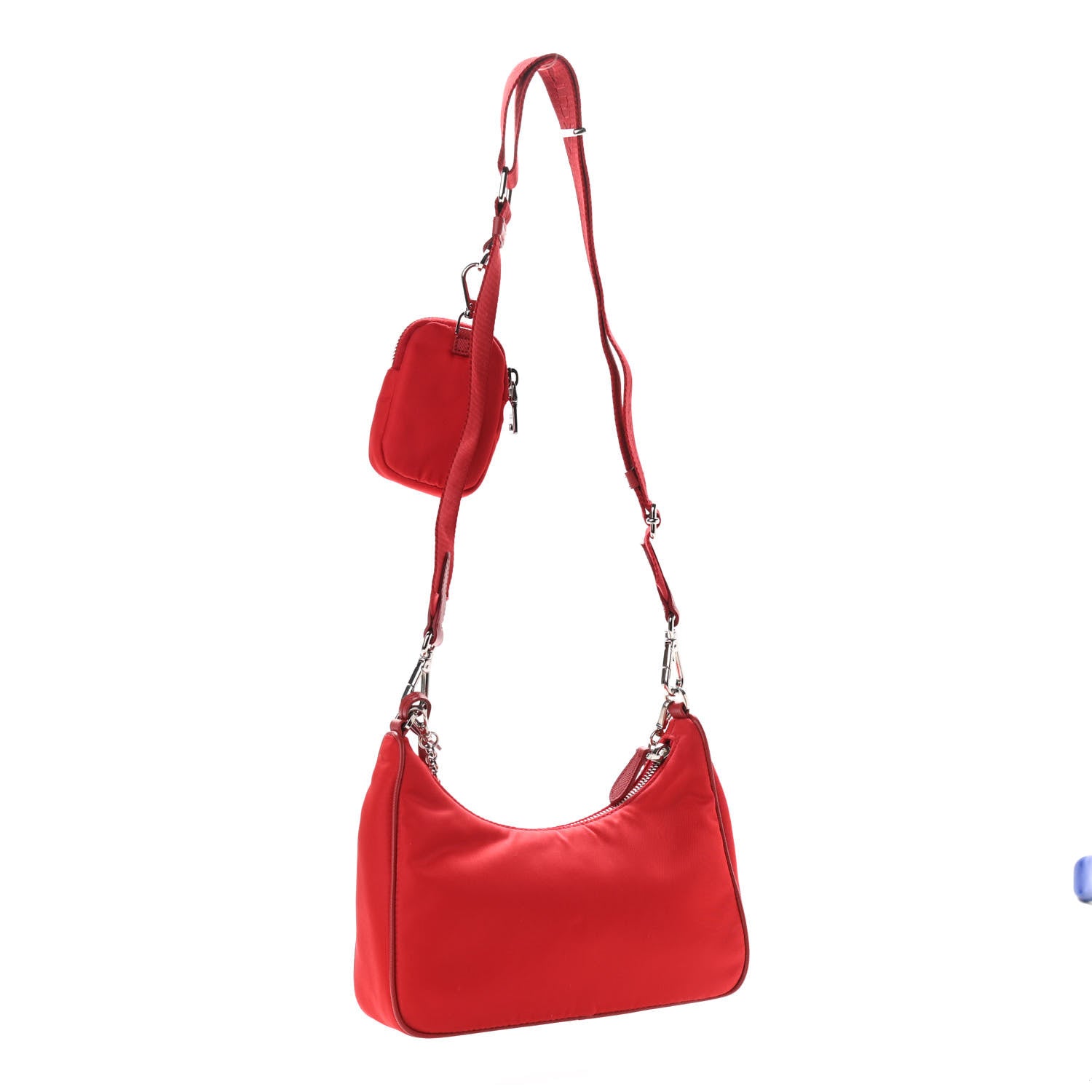 Prada Nylon Re-Edition 2005 Shoulder Bag Rosso 3 of 11