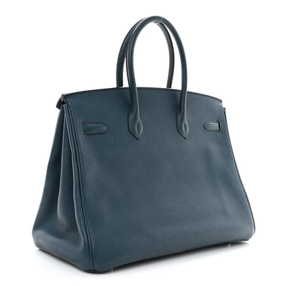 Hermes Togo BIRKIN 35 Bleu de Prusse 3 of 11