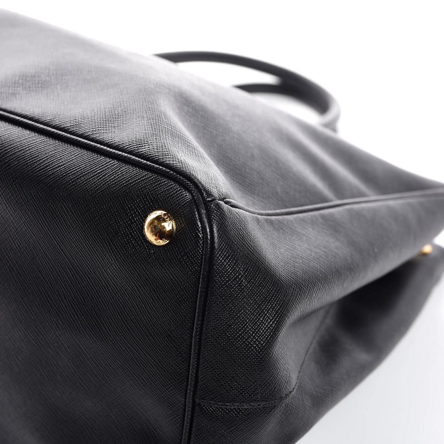 Saffiano Lux Extra Large Galleria Double Zip Tote Black