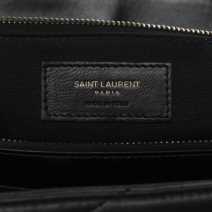 Saint Laurent Calfskin Y Quilted Monogram Large Loulou Chain Satchel Black 7 of 12