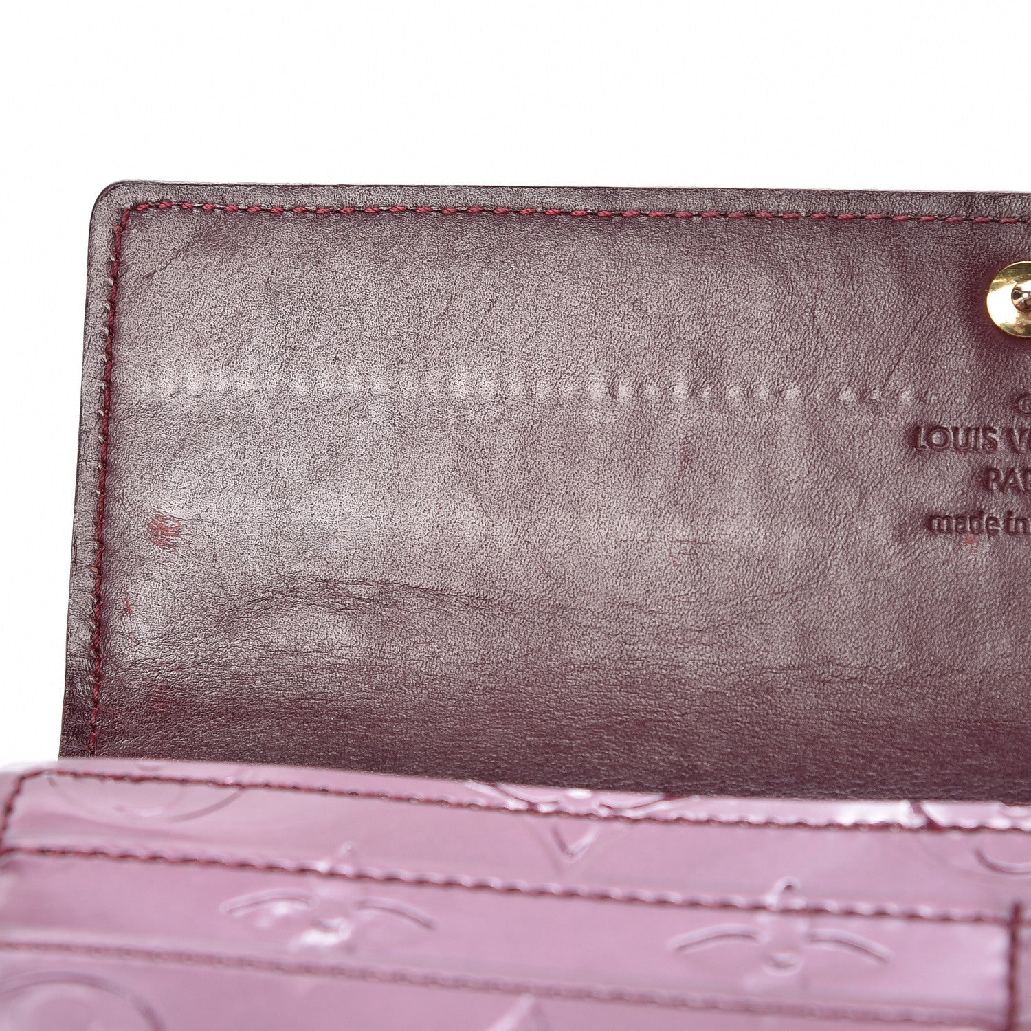 Louis Vuitton Vernis Sarah Wallet Rouge Fauviste 8 of 15