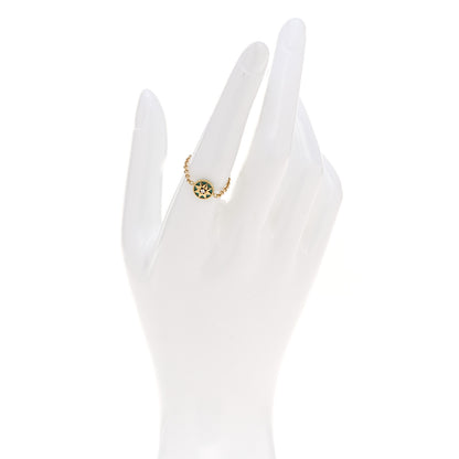 Christian Dior 18K Rose Gold Diamond Turquoise Rose Des Vents Ring 54 6.75 2 of 5
