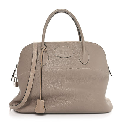 Hermes Taurillon Clemence Bolide 35 Gris Tourterelle 1 of 10