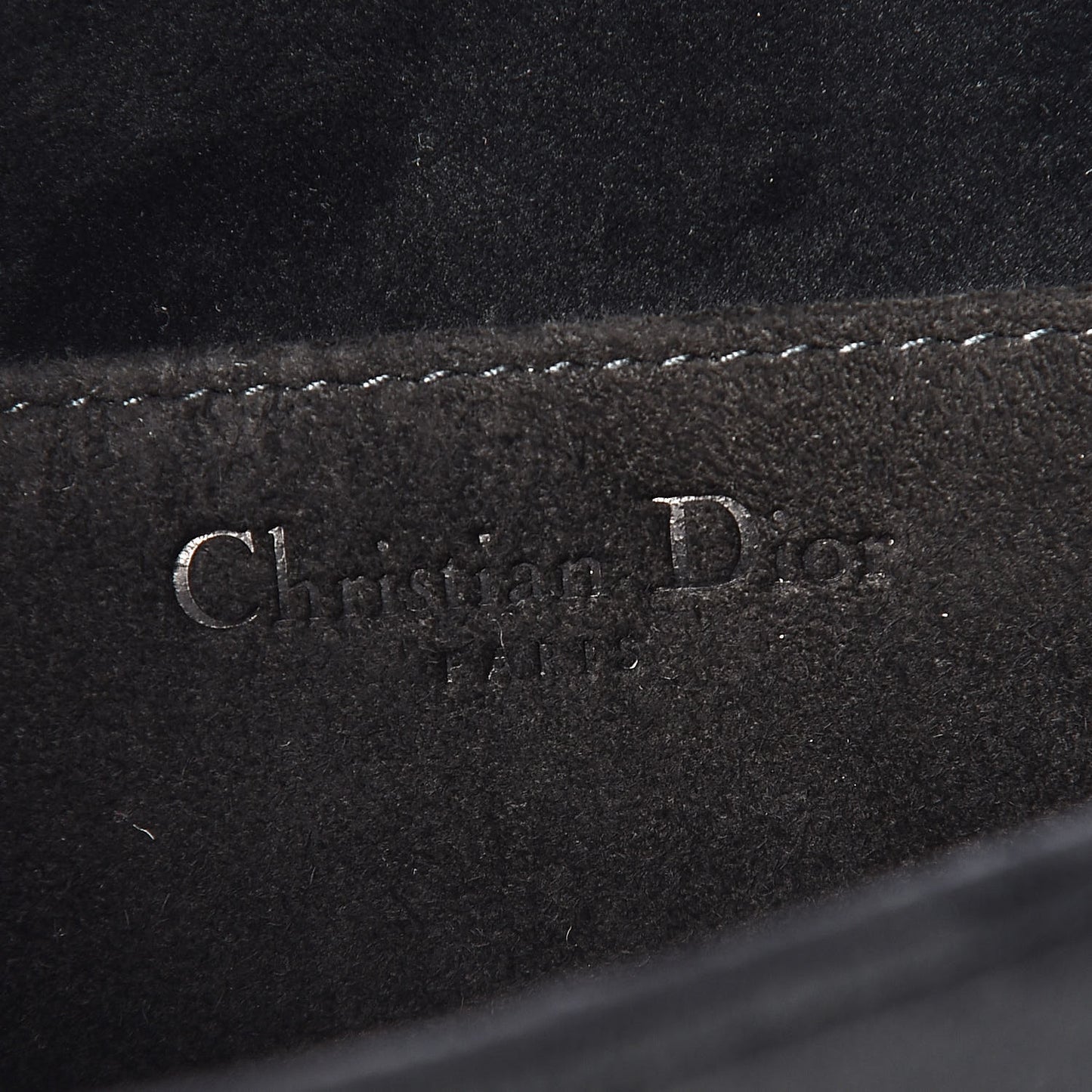 Velvet Cannage Lady Dior Convertible Clutch Black