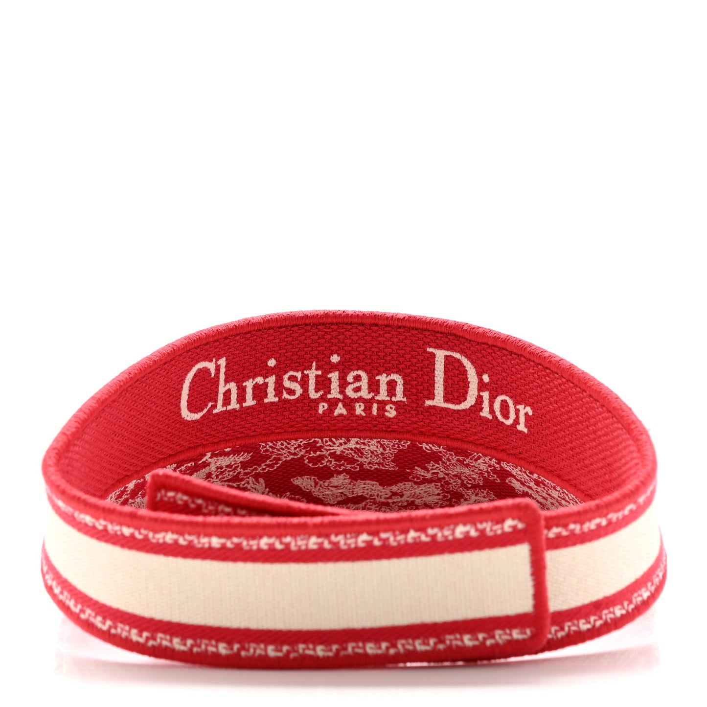Toile De Jouy Reverse Visor Red