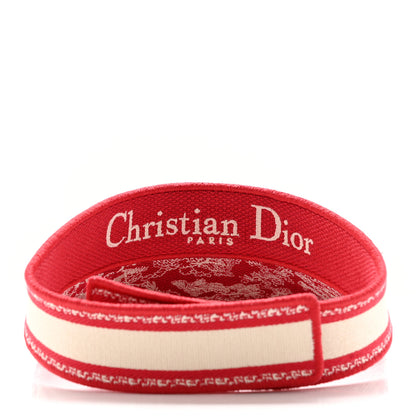 Christian Dior Toile De Jouy Reverse Visor Red 6 of 9