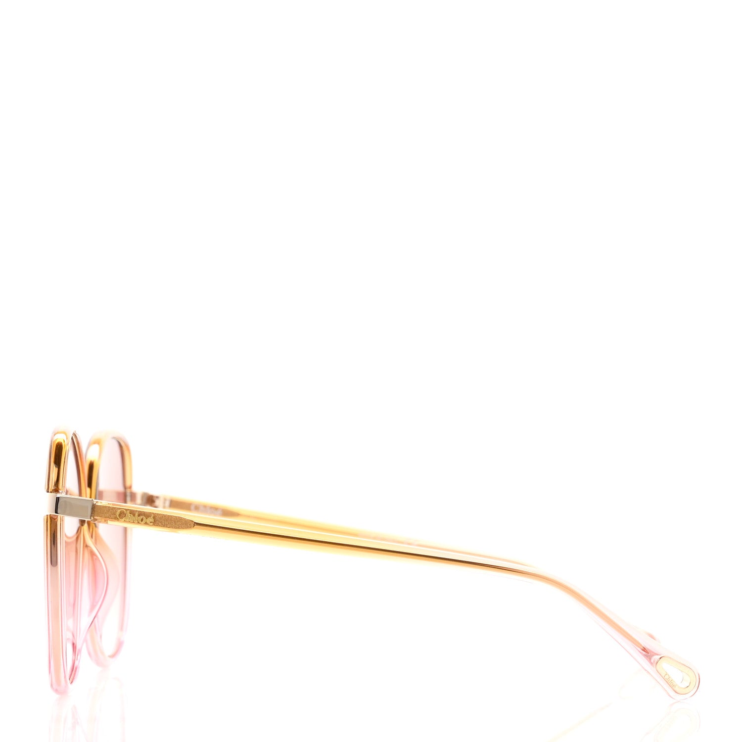 Chloe Oversized Square Sunglasses CH0031S Yellow Orange Pink 3 of 8
