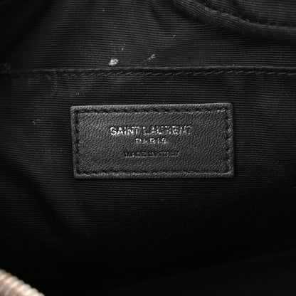 Saint Laurent Calfskin Matelasse Monogram Lou Camera Bag Black 6 of 13