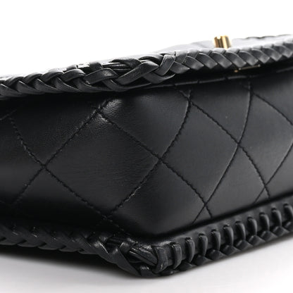 Chanel Lambskin Quilted Medium Whipstitch Flap Bag Black 8 of 10