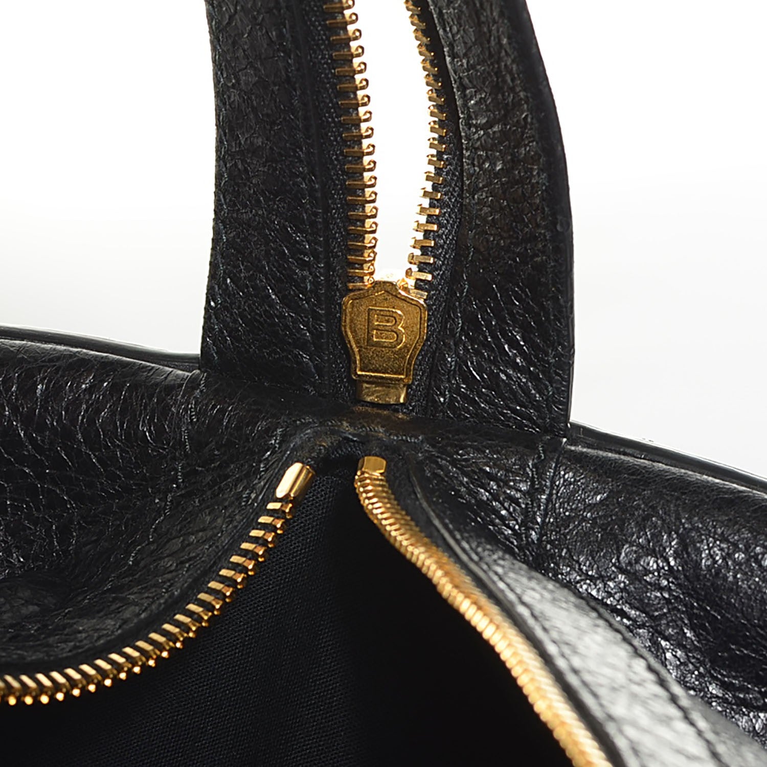 Balenciaga Agneau Giant 12 Gold Hardware Zip Traveler Backpack Black 6 of 11