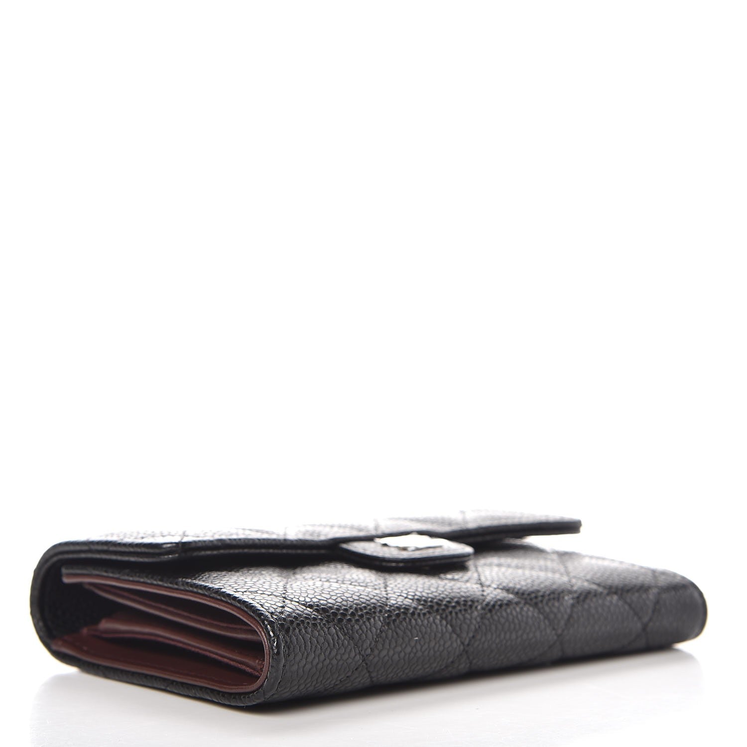 Chanel Caviar Quilted Small Flap Wallet Black 4 of 9