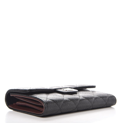 Chanel Caviar Quilted Small Flap Wallet Black 4 of 9