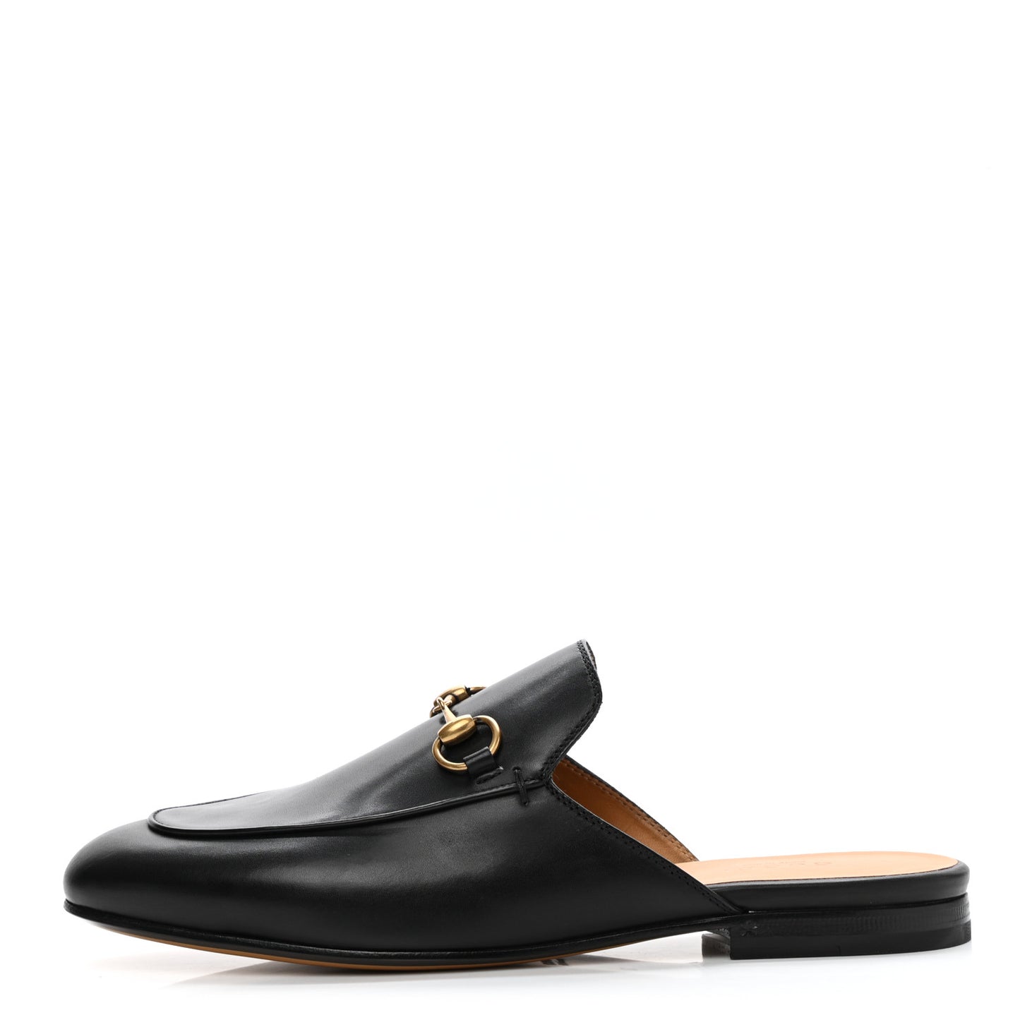 Calfskin Womens Princetown Slippers 37 Black