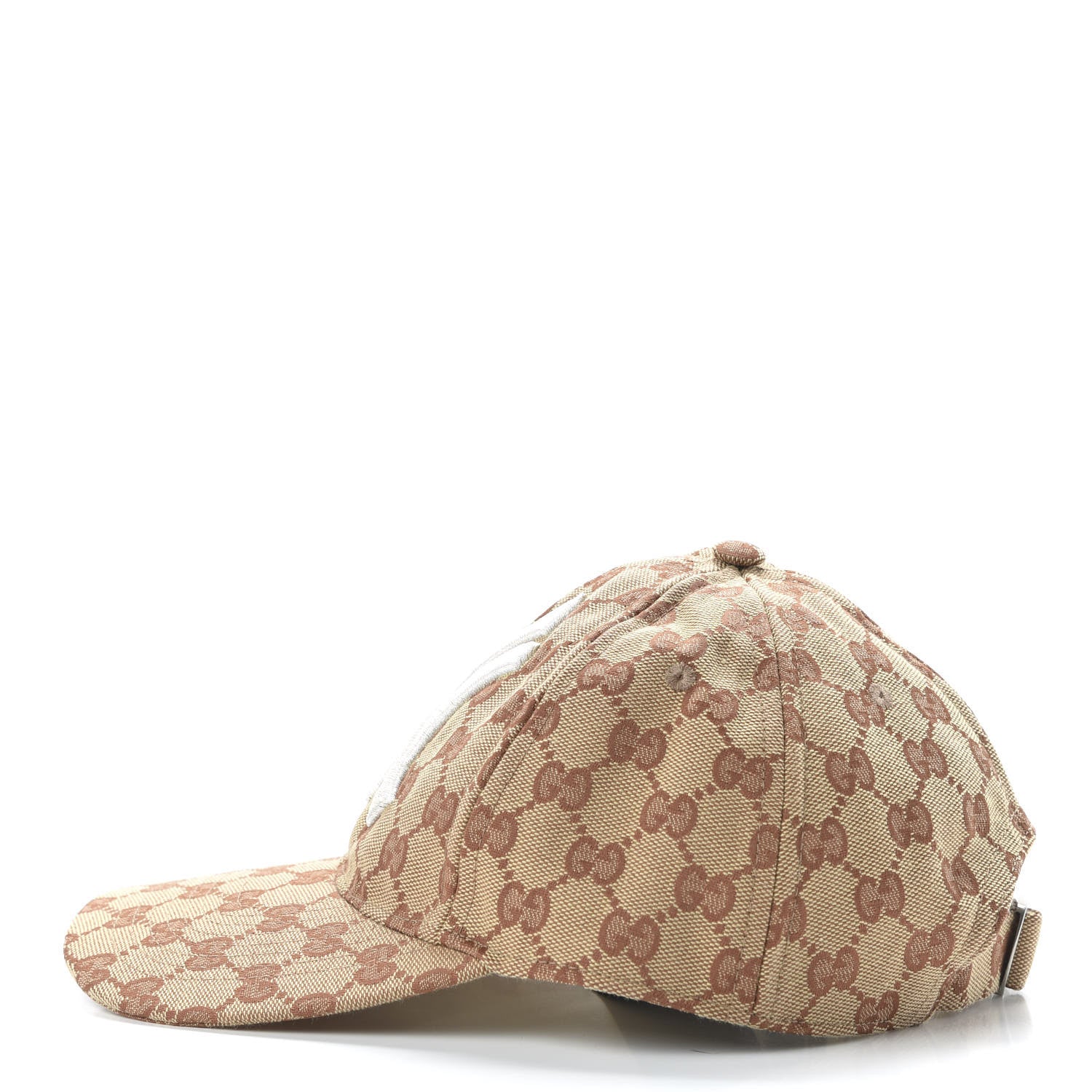 Gucci X MLB Monogram NY Yankees Baseball Hat 55-59 Beige Ruggine 5 of 9