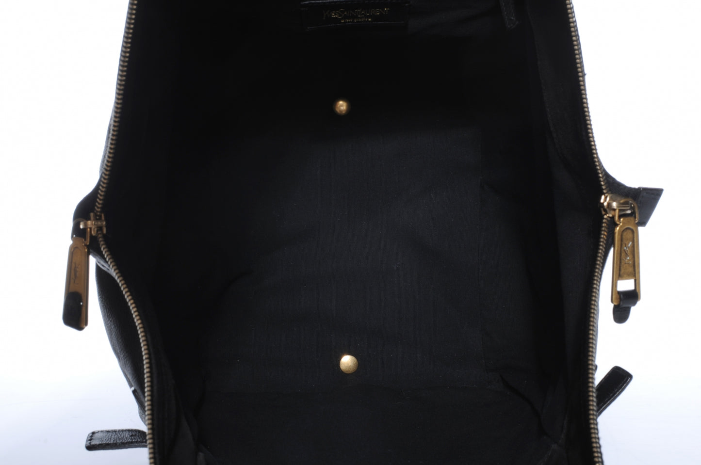 Leather Large Downtown Tote Black