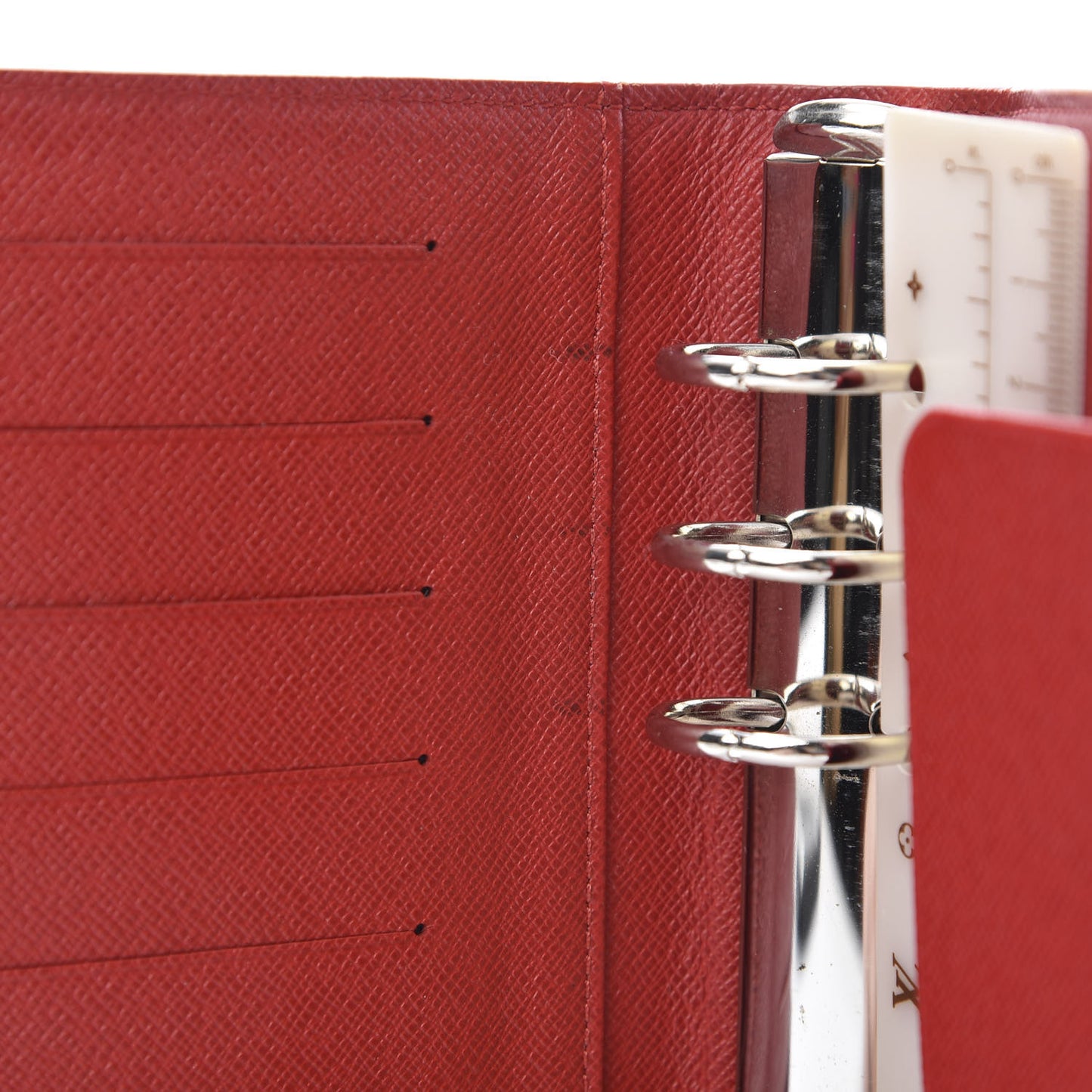 Epi Medium Ring Agenda Cover Rouge