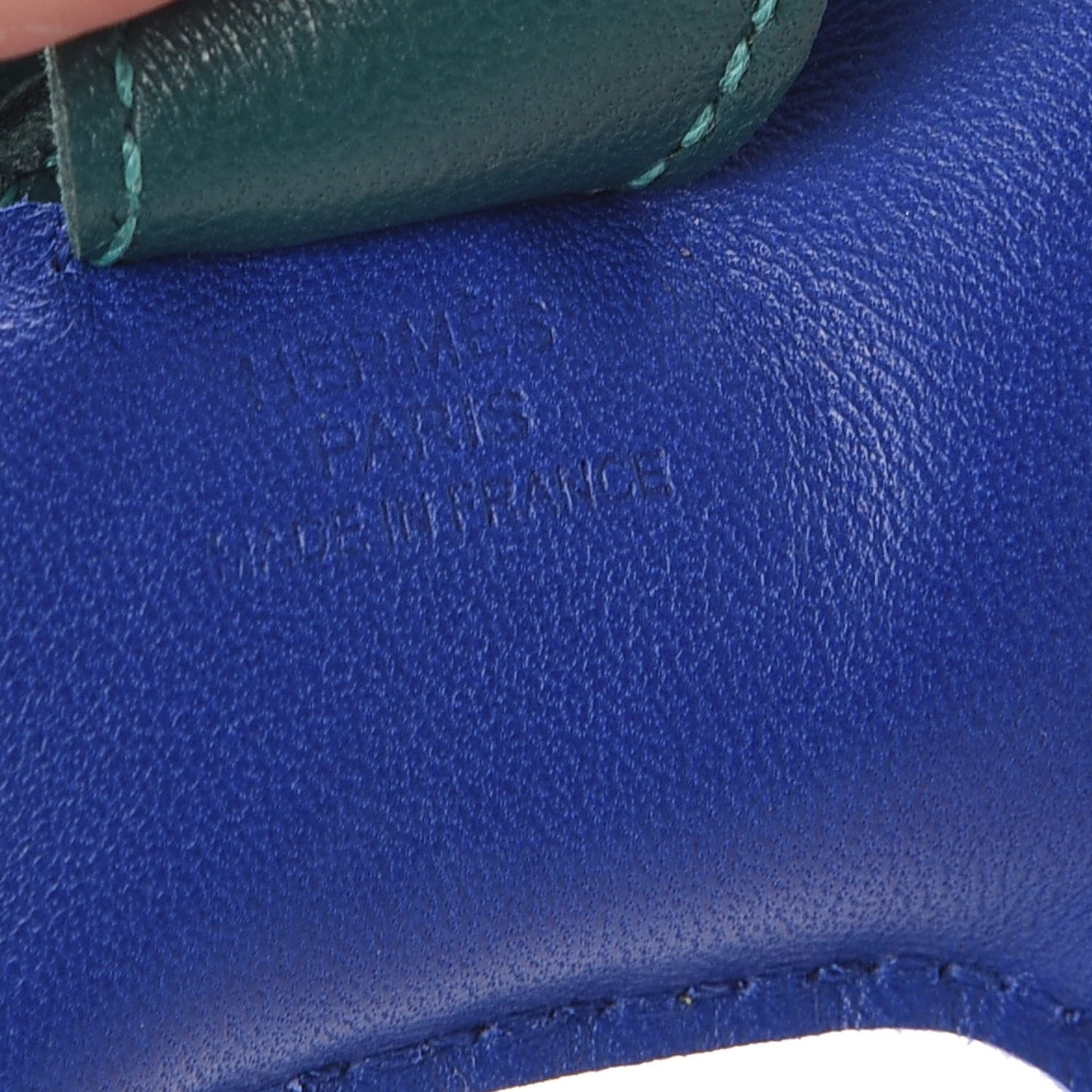 Milo Lambskin Grigri Rodeo Horse Bag Charm PM Bleu Electrique Lime Malachite