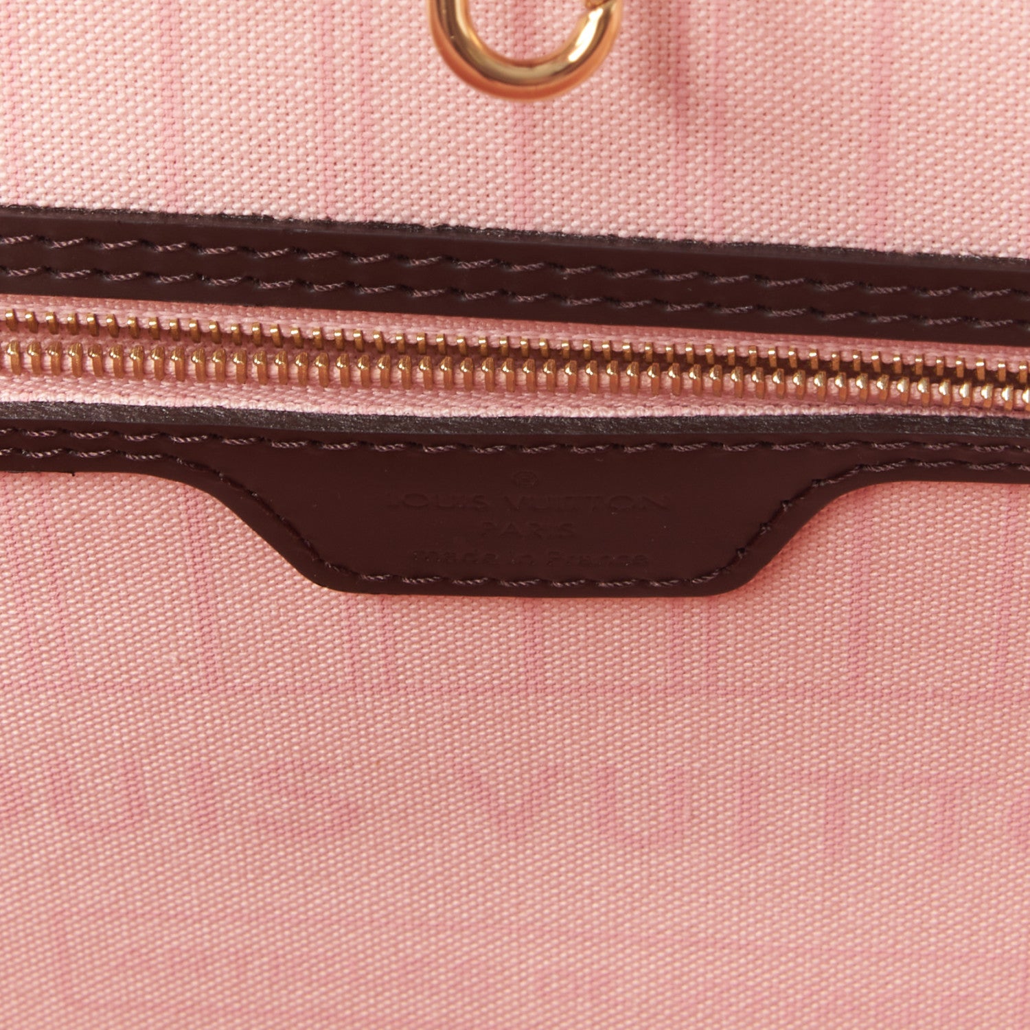 Louis Vuitton Damier Ebene Neo Neverfull MM Rose Ballerine 7 of 8