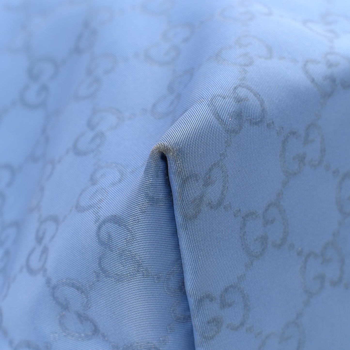 Nylon Monogram Large Tote Blue